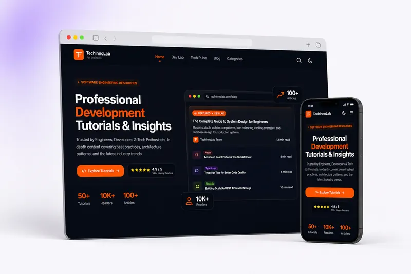 TechInnoLab — content platform built by Mustak Ahmed Kafy